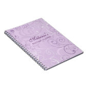 Carnet de remous de lavande de wedding planner (Côté Droit)
