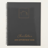 Carnet de rendez-vous du logo de la maison de scri (Devant)