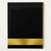 Carnet de rendez-vous du logo de l'entreprise Gold (Dos)