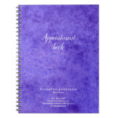 Carnet de rendez-vous du salon de coiffure aquarel (Devant)