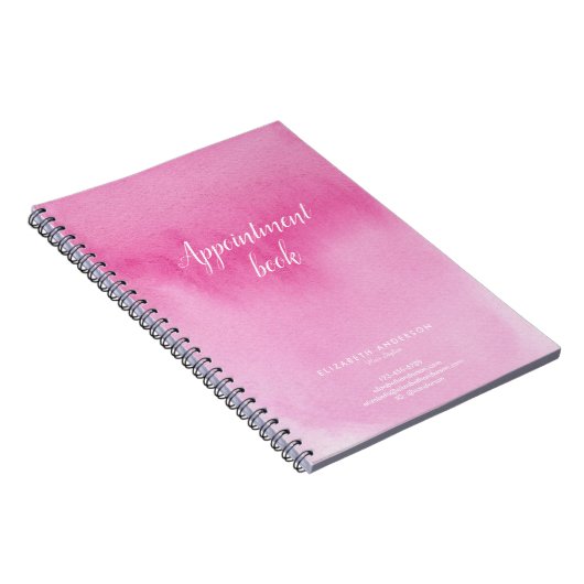 Carnet de rendez-vous du salon de coiffure aquarel (Côté Droit)