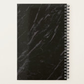 Carnet de rendez-vous en or rose et en marbre noir (Dos)