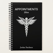 Carnet de rendez-vous Médicale personnalisé élégan (Devant)