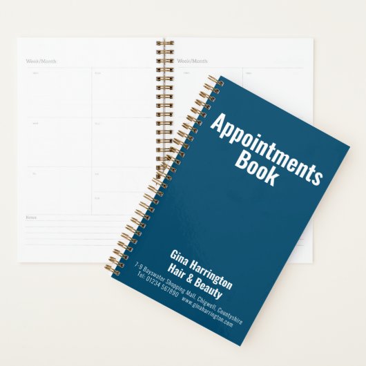 Carnet de rendez-vous pour les entreprises (Devant avec enveloppe)