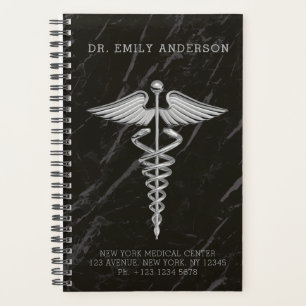 Carnet de rendez-vous Silver Médicale Caduceus