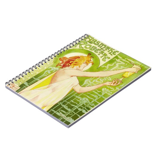 Carnet de Robette d'absinthe d'Alphonse Mucha (Côté gauche)