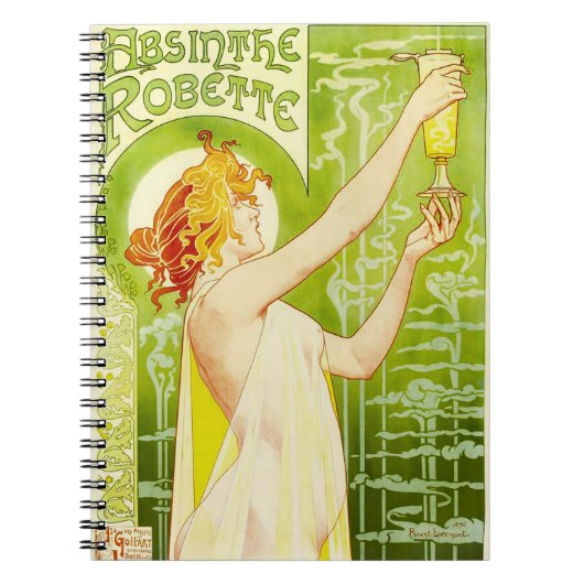 Carnet de Robette d'absinthe d'Alphonse Mucha (Devant)