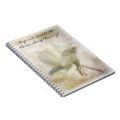 Carnet de rose blanche texturé (Côté Droit)