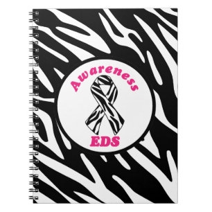 Carnet de ruban de rayure de zèbre de conscience