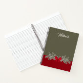 Carnet de ruban rouge Noël (Intérieur)