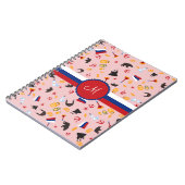 Carnet De Russie avec le monogramme de Russe d'amour (Côté gauche)