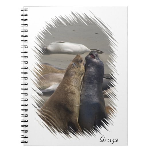 Carnet de sceaux d'éléphants étincelants (Devant)