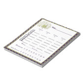 carnet de score de bunco - feuille de score de bun (Tourné)