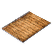 Carnet de score de musique (Côté gauche)