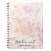 Carnet de script de couleur rose jaune moderne (Devant)