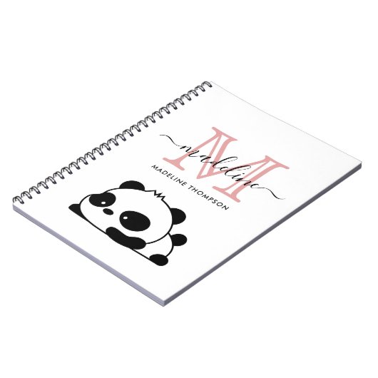Carnet de script Panda Blush Pink (Côté gauche)