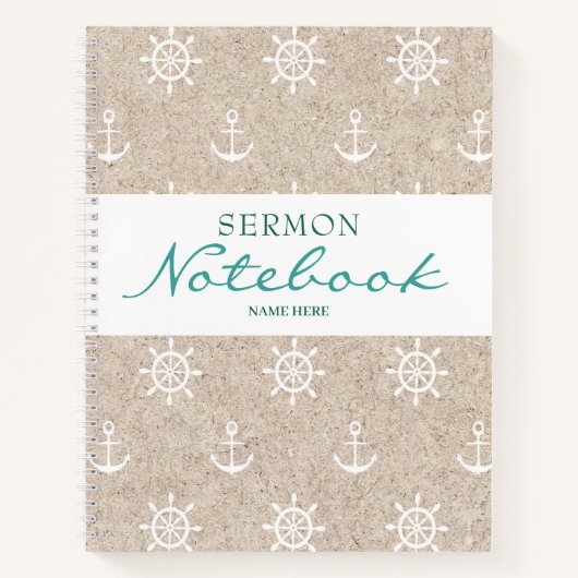 Carnet de sermon Ancre moderne (Devant)