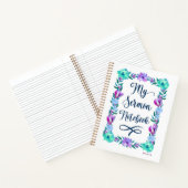 Carnet de sermon floral aquarelle (Intérieur)