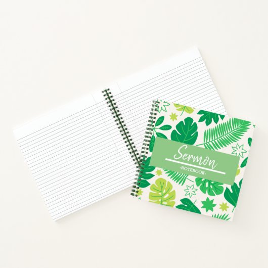 Carnet de sermon tropical moderne (Intérieur)