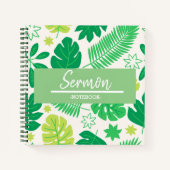 Carnet de sermon tropical moderne (Devant)