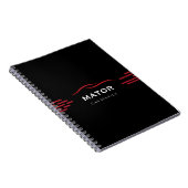 Carnet de service automobile Noir & Rouge (Côté Droit)