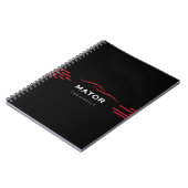 Carnet de service automobile Noir & Rouge (Côté gauche)