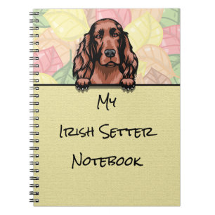 Carnet de Setter irlandais doux de Pékin