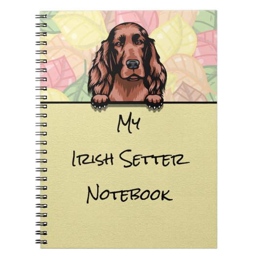 Carnet de Setter irlandais doux de Pékin (Devant)