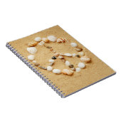 Carnet de signe de paix de coquillage (Côté Droit)