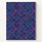 Carnet de sirène de monogramme violet foncé (Dos)