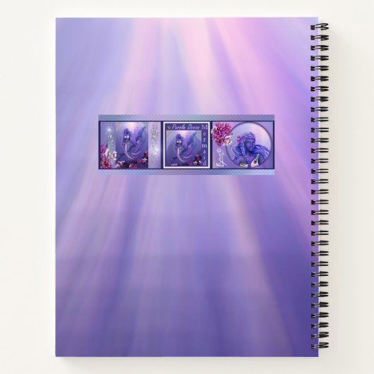 Carnet de sirène d'océan violet (Dos)