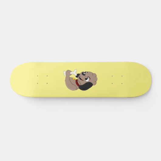 Carnet de skateboard pour chien chiot mignon (Horz)