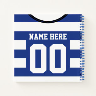 Carnet de soccer de Jersey personnalisable