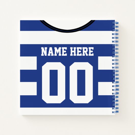 Carnet de soccer de Jersey personnalisable (Dos)