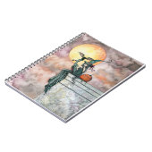 Carnet de sorcière chat toqué (Côté gauche)