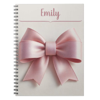 Carnet de spirale à cou rose personnalisé
