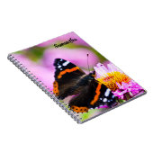Carnet de spirale à papillon de l'amiral rouge (Côté Droit)