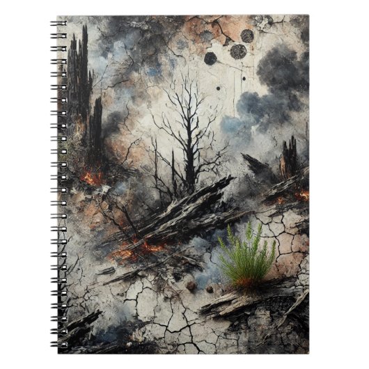 Carnet de spirale artistique après les incendies (Devant)