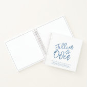 Carnet de spirale bleu Dusty personnalisé (Intérieur)