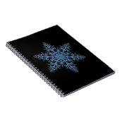 Carnet de spirale Blue Snowflake (Côté Droit)