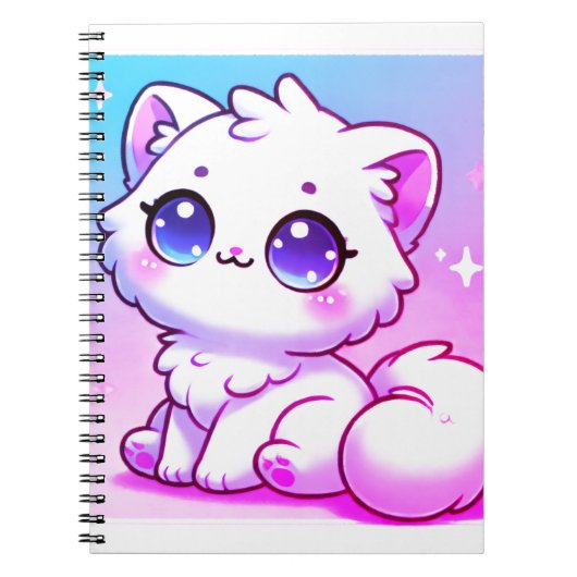 Carnet de spirale de chats de Kawaii (Devant)