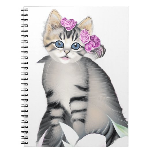 Carnet de spirale de chats mignons (Devant)