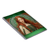 Carnet de spirale de fille celtique (Côté Droit)