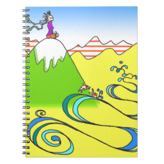 Carnet de spirale de la méditation de montagne