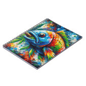 Carnet de spirale de poisson coloré (Côté gauche)