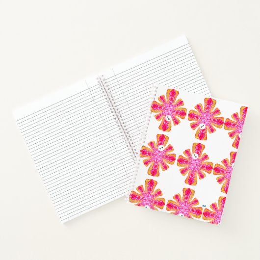 Carnet de spirale de puissance rose (Intérieur)