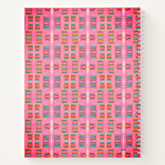 Carnet de spirale de puissance rose (Dos)