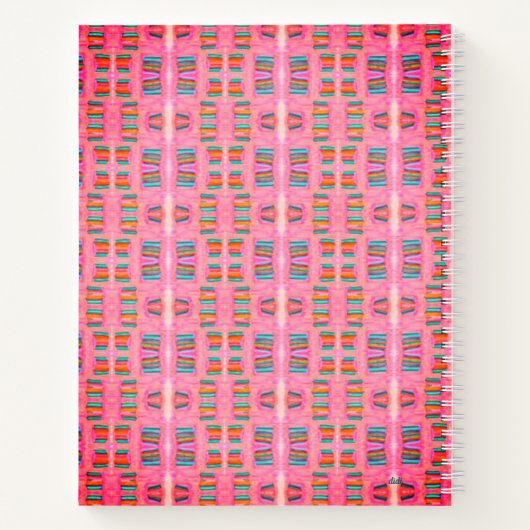 Carnet de spirale de puissance rose (Dos)