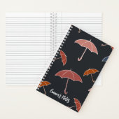 Carnet de spirale parapluie | carnet d'automne mig (À l'intérieur)