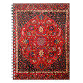 Carnet de spirale roux perse (Devant)